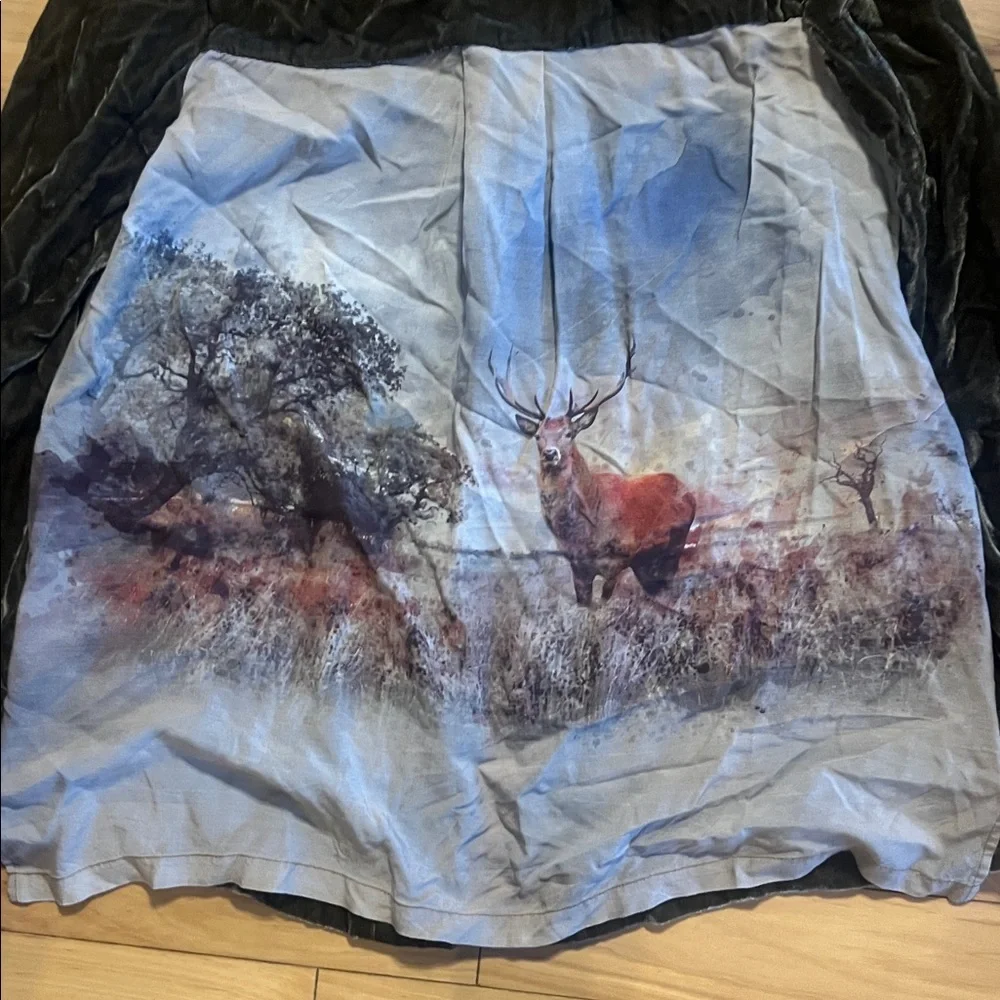 Aratta silent journey deer velvet burnout shirt oversized - Picture 6 of 12